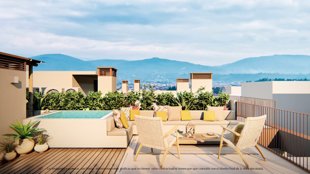 Ático con espectaculares vistas y terraza con piscina, Son Espanyolet.