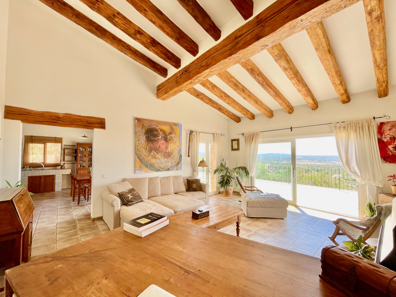 Fantastic contemporary rustic villa with spectacular views in Puntiró, Mallorca.