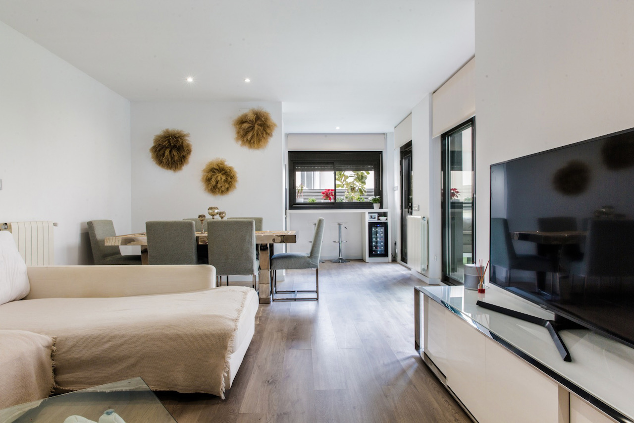 Drie slaapkamer flat met terras in Palma.