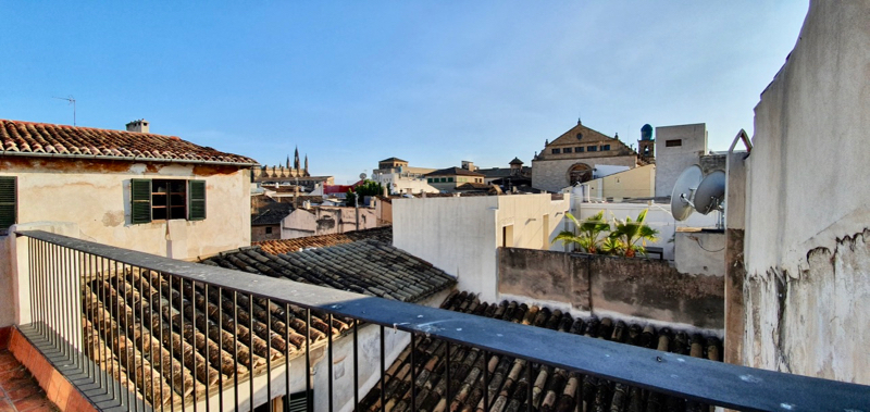 Renovatie van het gebouw in de oude binnenstad van Palma