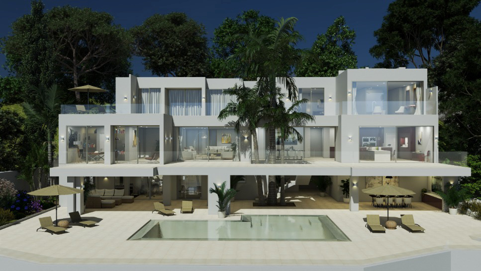 Beeindruckende Villa in erster Meereslinie in Cala Vinyas, Calvia.